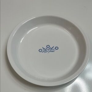 Corningware Pie Plate Vintage Cornflower Blue